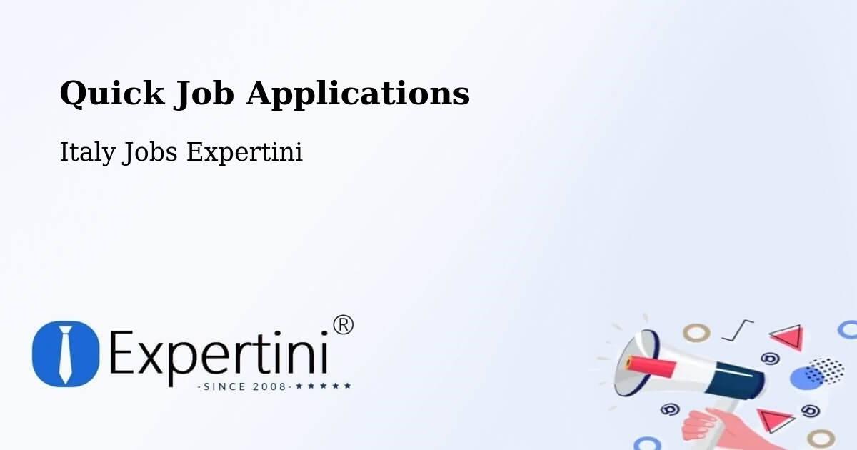 Quick Job Applications - Italy Jobs Expertini